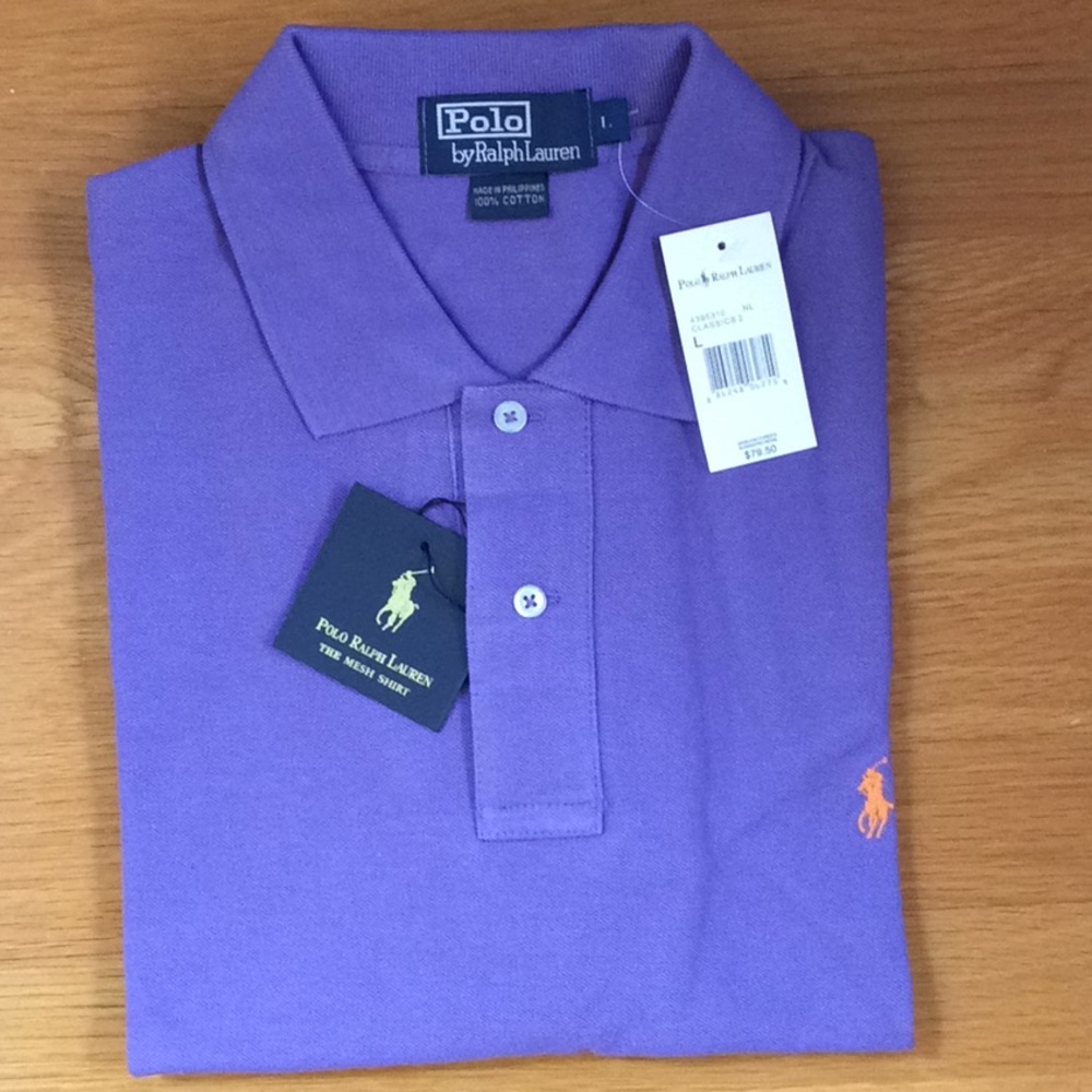 SOLD - RL Large classic mesh polo. Small pony.